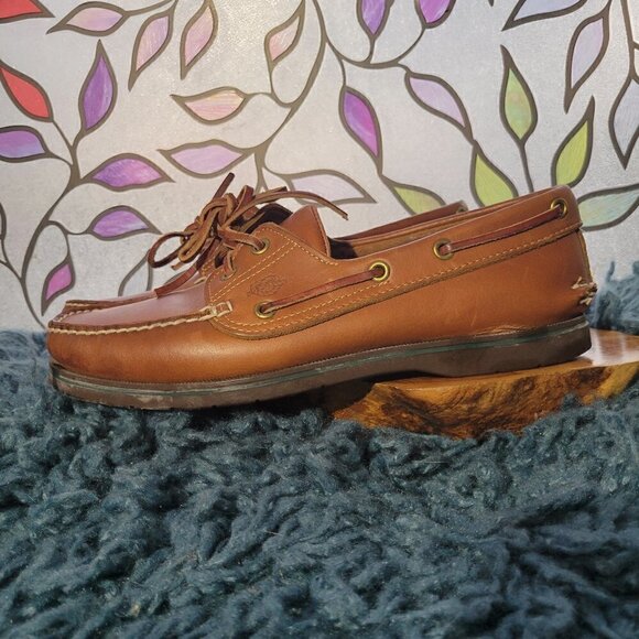 Dexter Vintage Men's Leather Boat Shoes Size 8M - Picture 6 of 11